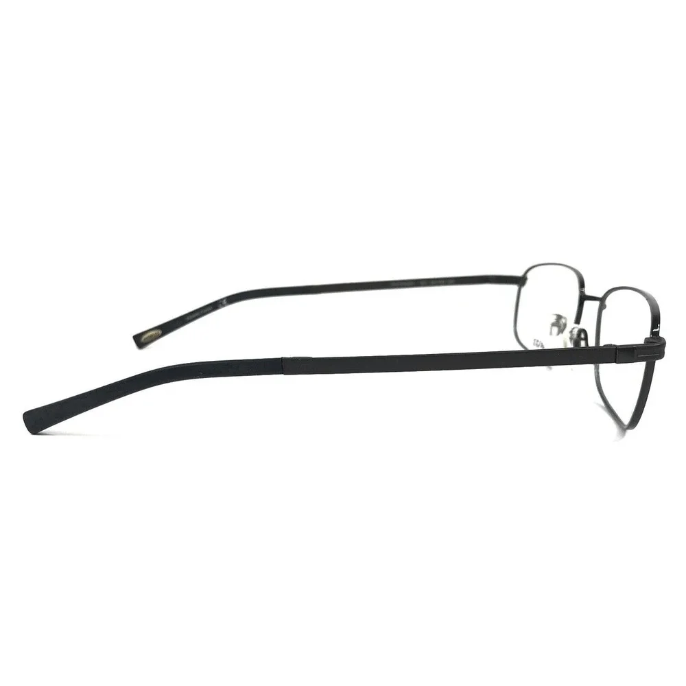 Autoflex Eyeglasses Frames PRETENDER 001 Black Rectangle Wire Rim 54-18-140